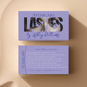 Moderne typografie "LASHES" door nazorg Visitekaartje