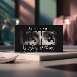 Moderne typografie "LASHES" door nazorg Visitekaartje
