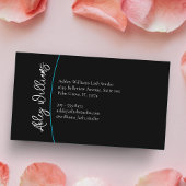 Moderne typografie "LASHES" van de kunstenaar Visitekaartje