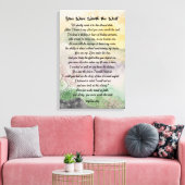 Moderne typografie Love Poem Stretched Canvas Prin (Insitu (Woonkamer))