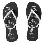 Moderne typografie "Maid of Honor" Teenslippers (Voetbed)
