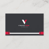 Moderne typografie minimalistisch visitekaartje (Voorkant)