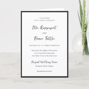 Moderne typografie Minimalistische bruiloft