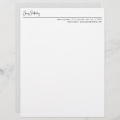 Moderne Typografie Minimalistische Mannelijke Stat (Voorkant / Achterkant)