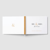 Moderne typografie Mr en Mrs herfstbruiloft Gastenboek (Volledig)