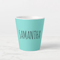 Moderne typografie naam blauw groen