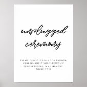 Moderne typografie Niet-aangesloten ceremonie brui Poster (Voorkant)