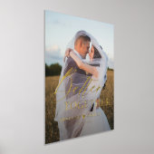 Moderne typografie noemt trouwfoto goud folie afdrukken (Laagn)