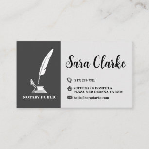 Moderne typografie notariële visitekaartjes