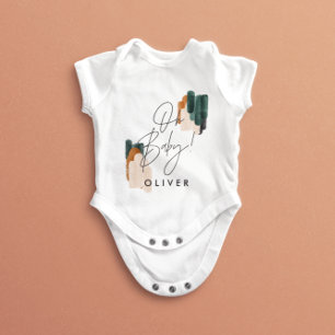 Moderne typografie Oh baby shower cadeau Baby B Romper