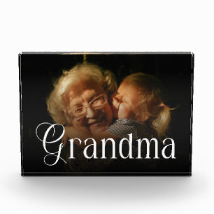 Moderne typografie oma cadeau met foto