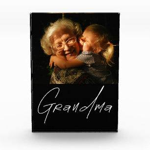 Moderne typografie oma cadeau met foto