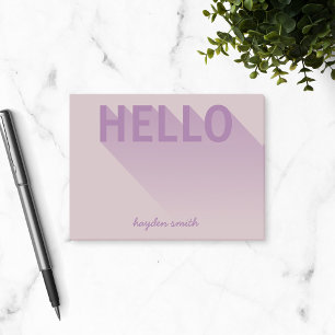 Moderne Typografie Paarsste Hallo Post-it® Notes