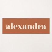 Moderne Typografie Persoonlijke naam | Rust Yogamat (Voorkant (horizontaal))