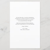 Moderne Typografie Rode Foto Kerstmis Kaart (Achterkant)