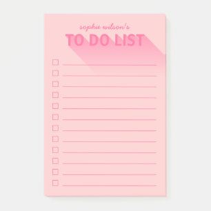 Moderne Typografie Roze Te Doen Lijst Post-it® Notes
