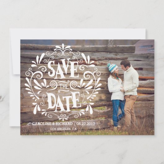 MODERNE TYPOGRAFIE | Save the date (Voorkant)