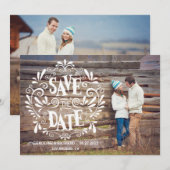 MODERNE TYPOGRAFIE | Save the date (Voorkant / Achterkant)