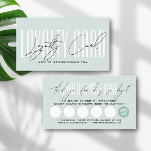 Moderne typografie script beloning klantenkaartje