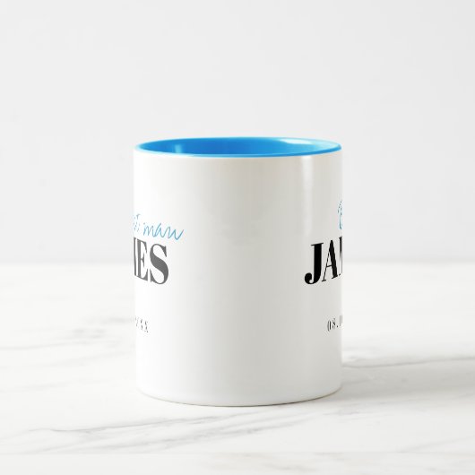 Moderne Typografie Speciaal Beste Man Mok (Center)