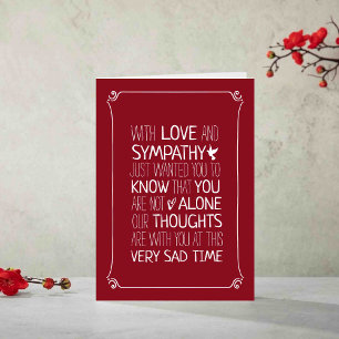 Moderne Typografie Sympathie Kaart