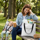 Moderne typografie tote bag grappige humor