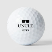 Moderne Typografie UNCLE Ingevestigd Golfballen (Voorkant)