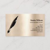 Moderne Typografie van de notaristekenaar Visitekaartje (Achterkant)