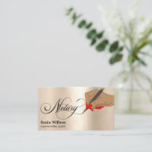 Moderne Typografie van de notaristekenaar Visitekaartje (Staand voorkant)