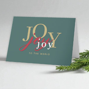 Moderne typografie van de vreugde van de kerstwere feestdagen kaart