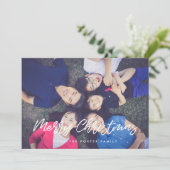 Moderne Typografie voor kerst Feestdagenkaart (Staand voorkant)