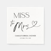 Moderne typografie Vrijgezellenfeest servetten (Voorkant)