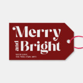 Moderne typografie Vrolijk en helder cadeau Labels Cadeaulabel (Voorkant (Horizontaal))