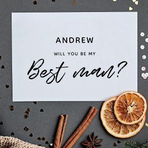 Moderne typografie wil je mijn getuige zijn kaart