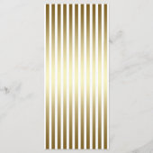 Moderne typografie | Wit & Gouden Huwelijksprogram Programma (Achterkant)