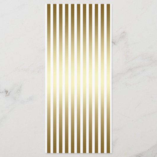 Moderne typografie | Wit & Gouden Huwelijksprogram Programma (Achterkant)