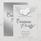 Moderne typografie zakelijke kerstfeest kaart (Voorkant / Achterkant)