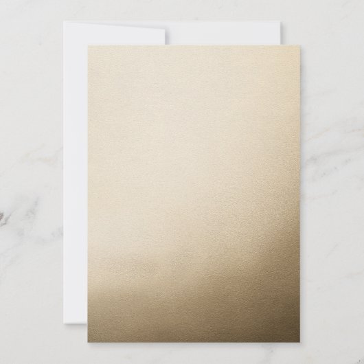 Moderne typografie zwart en goud 60e verjaardag (Achterkant)