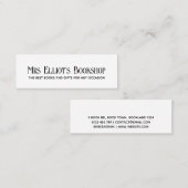 Moderne Typografie Zwart & Wit Visitekaartje (Voorkant / Achterkant)