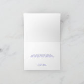 Moderne Typographie Simple Bordure Bleu Marine Pli (Intérieur)