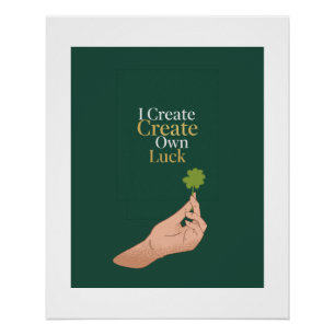 Moderne Uitgelijnde & Geluks Affirmatie Poster - O Perfect Poster