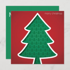 Moderne uitgesneden boom kaart