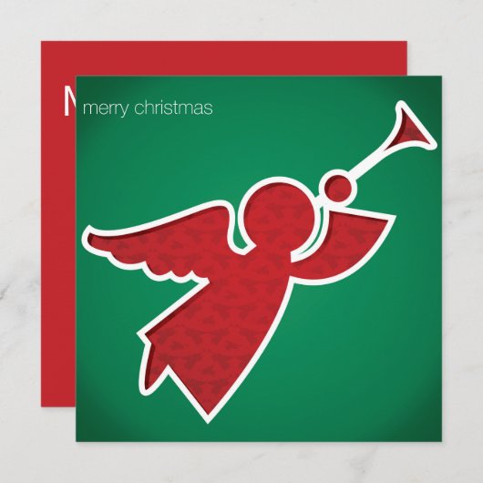 Moderne uitgesneden engel kaart (Voorkant / Achterkant)