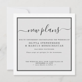 Moderne Uitgesteld Evenement Aankondiging Nieuwe P