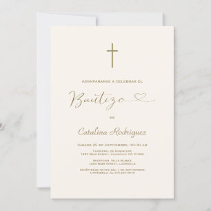 Moderne Uitnodiging De Bautizo Hija Meisjesdoop