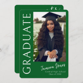 Moderne uitnodiging tot Afstuderen van foto's