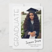 Moderne uitnodiging tot Afstuderen van foto's (Voorkant)