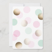 Moderne uitnodiging tot Baby shower (Achterkant)