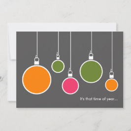 Moderne uitnodiging tot feestdag - donkergrijs