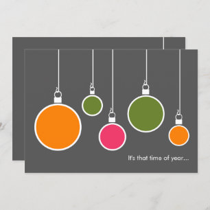 Moderne uitnodiging tot feestdag - donkergrijs